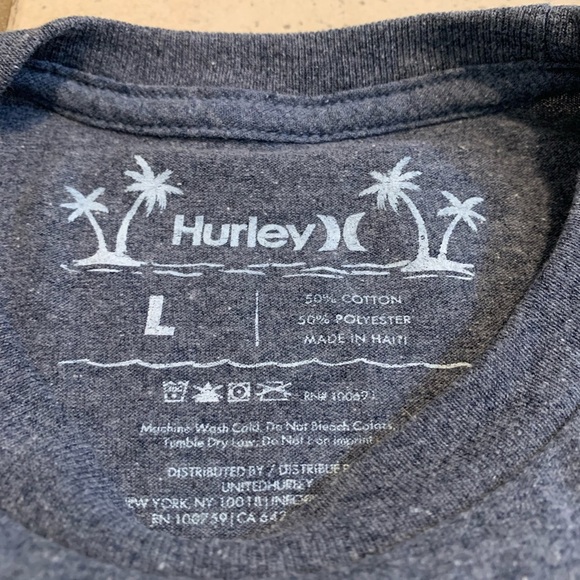 Hurley Men's Graphic T-Shirt - Gray "Another Day in Paradise" - Size Large - Picture 4 of 7